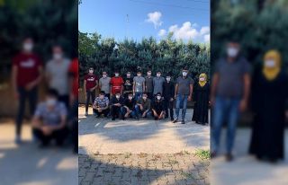 TEM Otoyolu’nda 15 göçmen yakalandı sürücü...