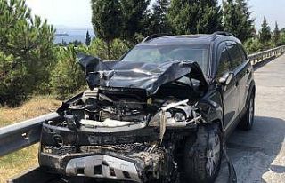 TEM’de cip, emniyet şeridinde bekleyen hafif ticari...