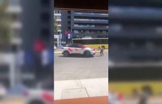 Ümraniye’de gelin arabasının önüne atlayan...
