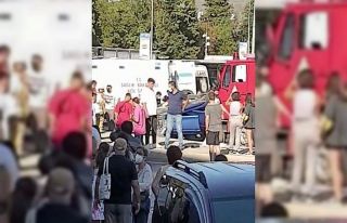 Üsküdar’da refüje çarpan otomobil takla attı:...