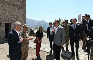Vali Akbıyık, sınırda kahramanları ziyaret etti