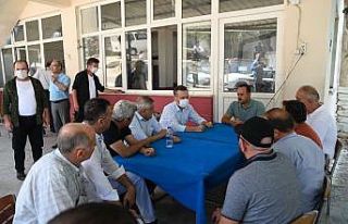 Vali Aksoy, yangınzedeleri ziyaret etti