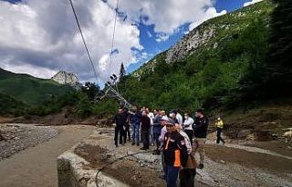 Vali Ali Çelik, sel bölgesinde