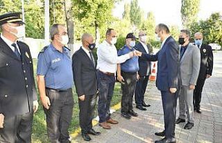 Vali Canalp, İl Emniyet Müdürlüğü rütbe terfi...