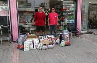 Yangın bölgesindeki hayvanlar için mama ve tıbbi...