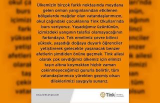 Yangın mağdurları için eğitim seferberliği