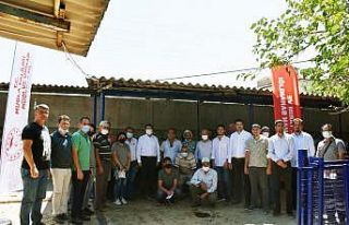 Yangın mağduru çiftçilere havyan desteği