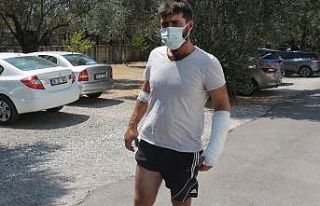 Yangında ayının saldırdığı genç o anları...