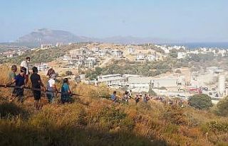 Yangını duyan koştu, metrelerce uzunluğunda insan...