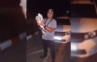 Yaralı bulduğu leyleği Tarsus Doğa Parkı’na...