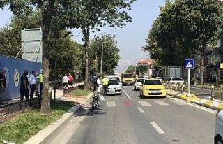 Yaya geçidinde kaza: 2 kişi yaralandı