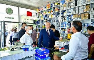 Yeni sanayi sitesi esnaflarının taleplerini dinlediler