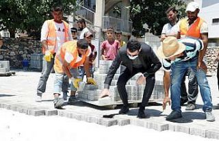 Yenişehir Belediyesi üst yapı çalışmalarına...