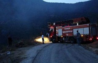 Yerleşim yeri yakınında başlayan yangın büyümeden...