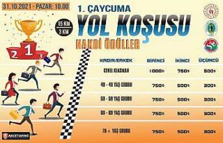 Yol koşusuna kayıtlar başladı
