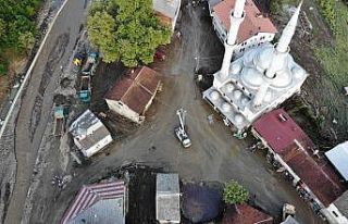 Zafer köyündeki çalışmalar havadan görüntülendi