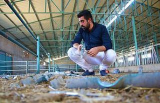 1 hafta boyunca çiftlikten 500 bin liralık malzemeleri...