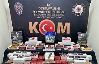 3 ayrı operasyonda onlarca kaçak ürün ele geçirildi