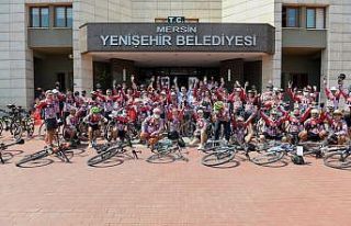 80 şehirden bisikletçi Mersin Yenişehir’de buluştu