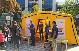 AFAD Nazillili vatandaşları afetlere karşı bilinçlendiriyor