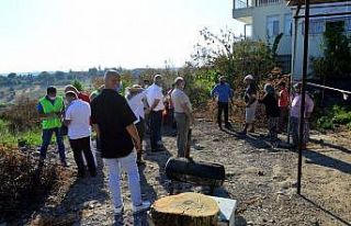 Afet bölgesi Manavgat’ta yapım onarım çalışmaları