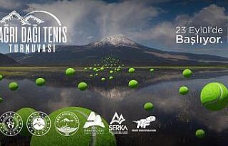 Ağrı Dağı temalı ’Ulusal Tenis Turnuvası’...