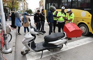 Aksaray’da halk otobüsleri ve motosikletler denetleniyor