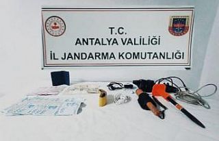 Akseki’de kaçak kazı yapan bir şüpheli yakalandı,...