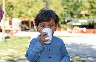 Altınköy’de kadınlar ve çocuklar süt sağdı