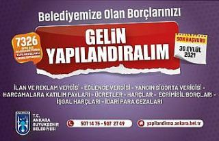 Ankara Büyükşehir Belediyesinde borç yapılandırma...