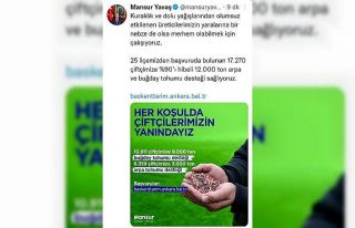 Ankara Büyükşehir Belediyesi’nden 17 bin 270...