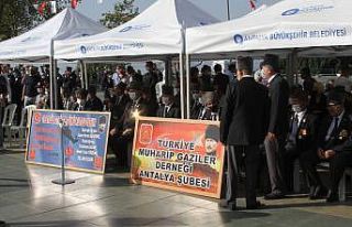 Antalya’da Gaziler Günü, düzenlenen tören ile...