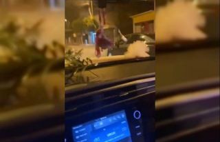 Antalya’da silahlı driftli maganda görüntüleri...