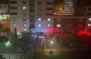 Apartman çatısındaki yangın söndürüldü