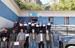 Arı yetiştiricilerine sertifikaları verildi