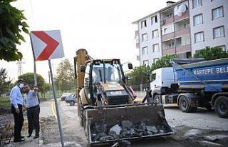 Ataevler köprüsü kavşak düzenlemesi başladı