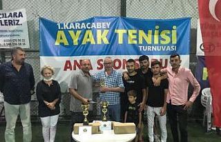 Ayak Tenisi Turnuvası sona erdi