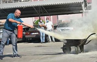 Aydın İl Tarım Müdürlüğü personeline yangın...