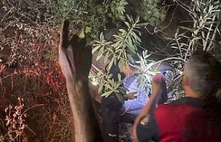 Aydın’da otomobil dereye uçtu: 2 yaralı