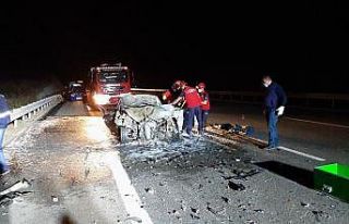 Balıkesir’de 3 aracın karıştığı trafik kazasında...