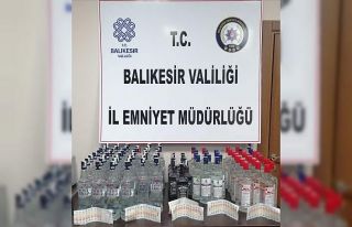 Balıkesir’de sahte içki operasyonu
