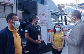 Başhekim hoparlörden halkı aşıya davet etti