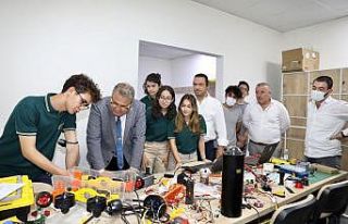 Başkan Çerçi ’TEKNOFEST 2021’e katılacak öğrencilerle...