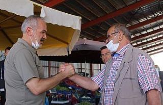 Başkan Coşar Pazarcı esnafını ziyaret etti