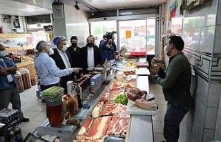 Başkan Palancıoğlu esnaf ziyareti yaptı