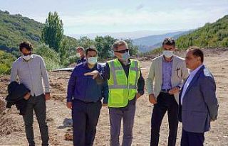 Başkan Şahin, kanalizasyon ve altyapı projesini...