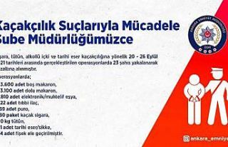 Başkent’te 83 bin 600 adet boş makaron ele geçirildi