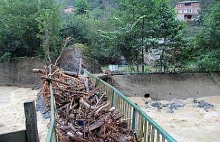 Batlama Deresi taşınca büyük korku yaşadılar