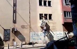 Bayrampaşa’da klima sökenler görenlere pes dedirtti