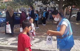 Belediyeden öğrencilere hijyen seti